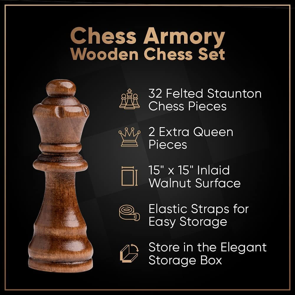 Настольная игра Chess Armory Wooden Chess Set – заказать с доставкой из-за  рубежа через онлайн-сервис «CDEK.Shopping»