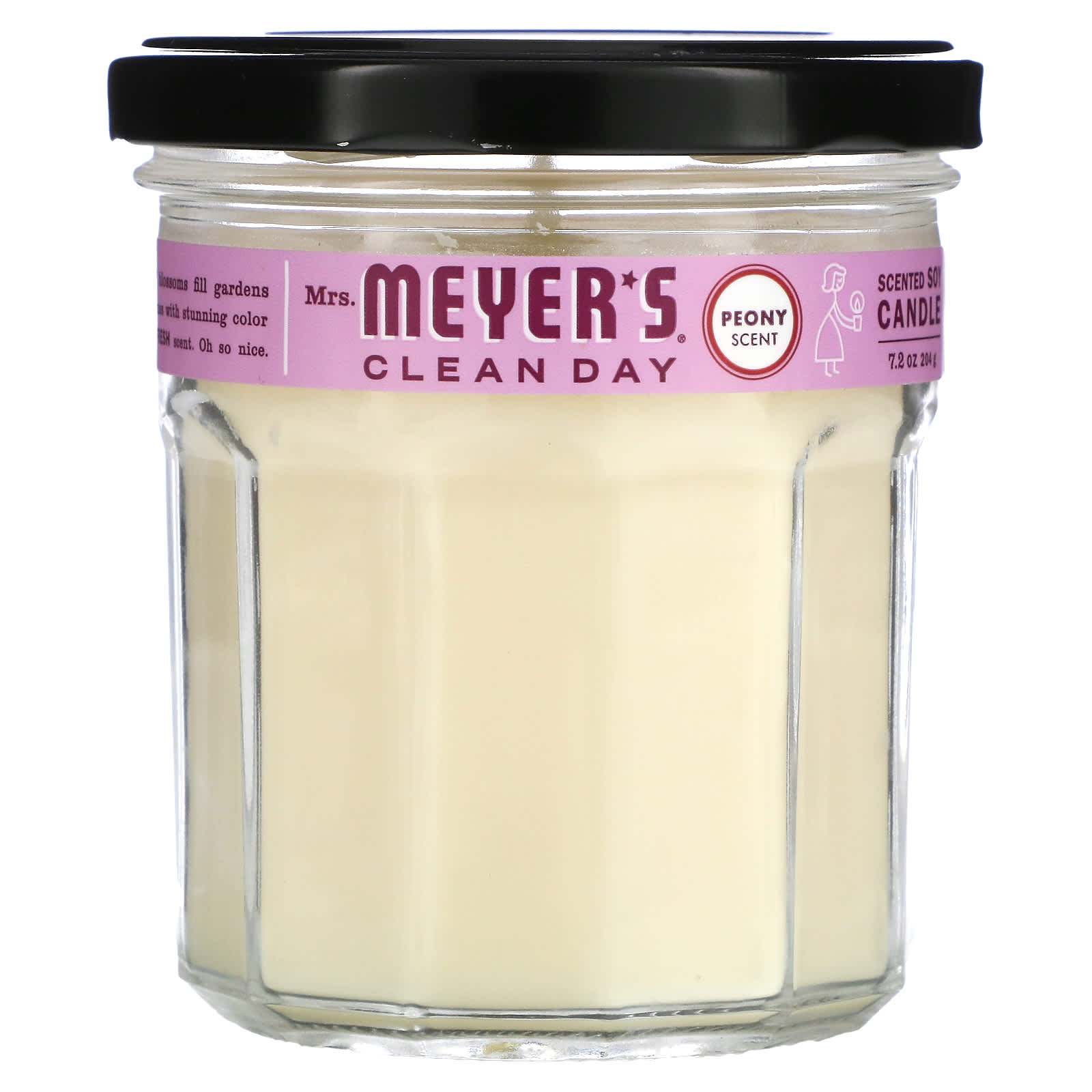 Пионовая Свеча Mrs. Meyers Clean Day, 204 г mrs meyers clean day антистатические салфетки аромат лаванды 80 шт