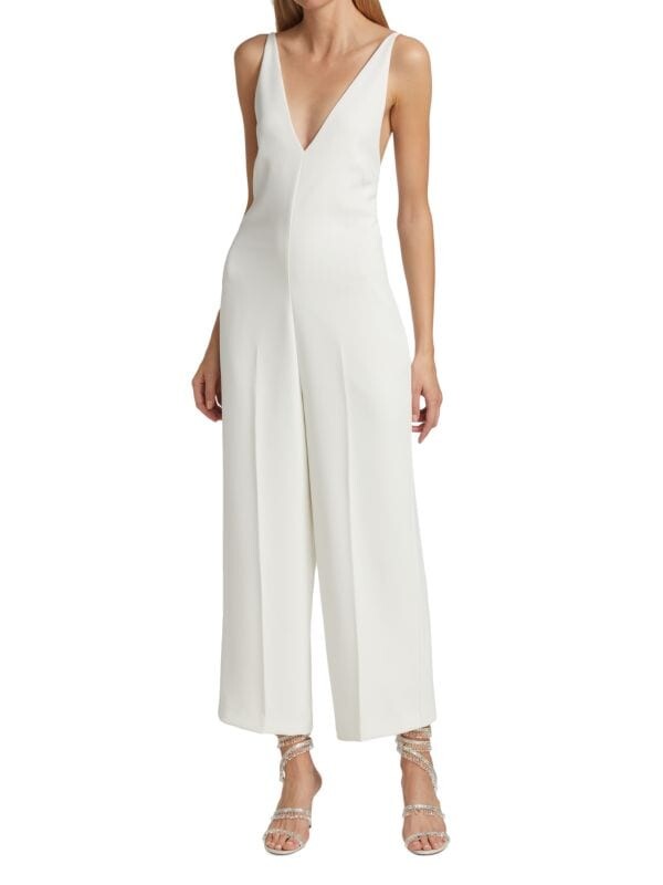 

Комбинезон Halston с открытой спиной, chalk