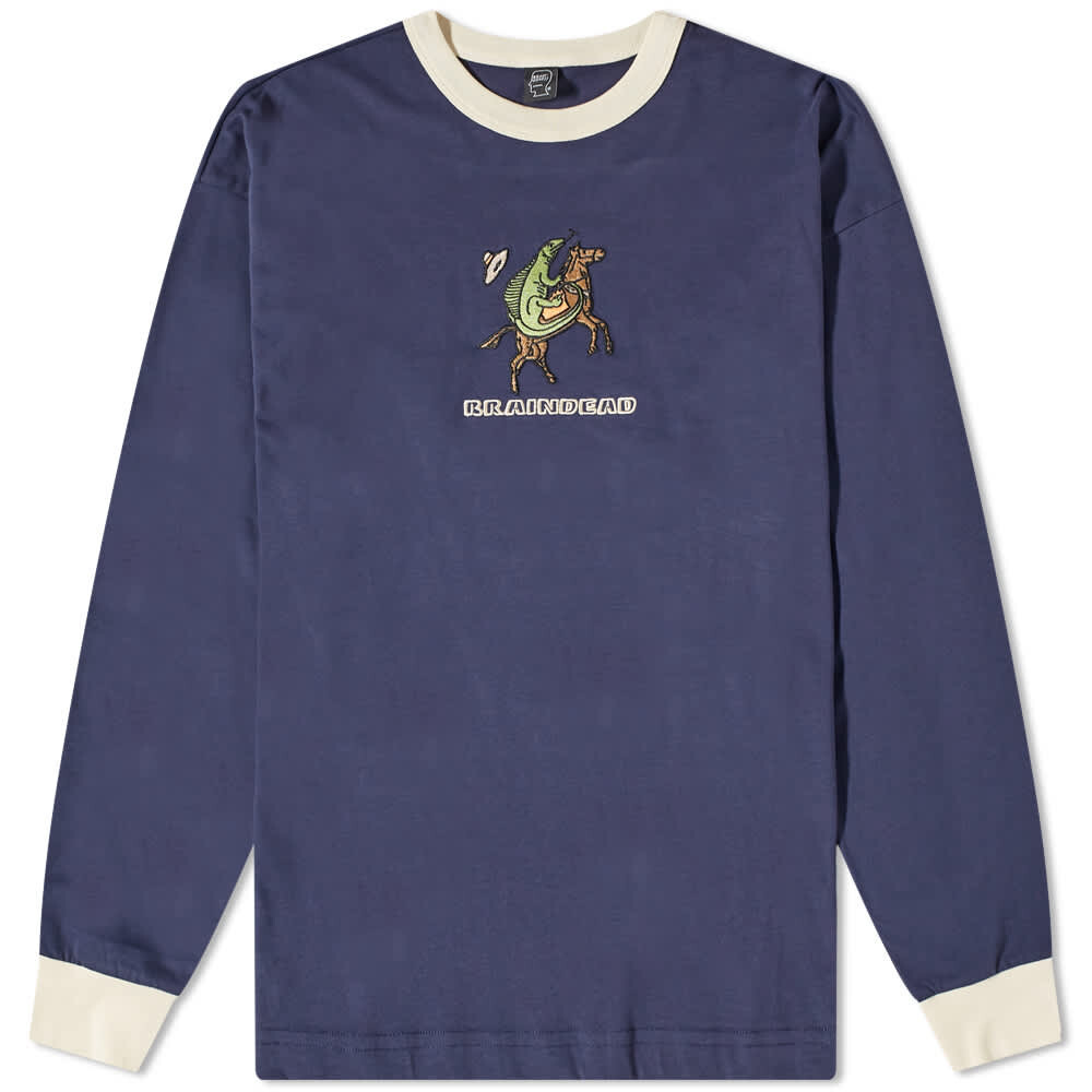

Футболка Brain Dead Get Bucked Long Sleeve Ringer Tee