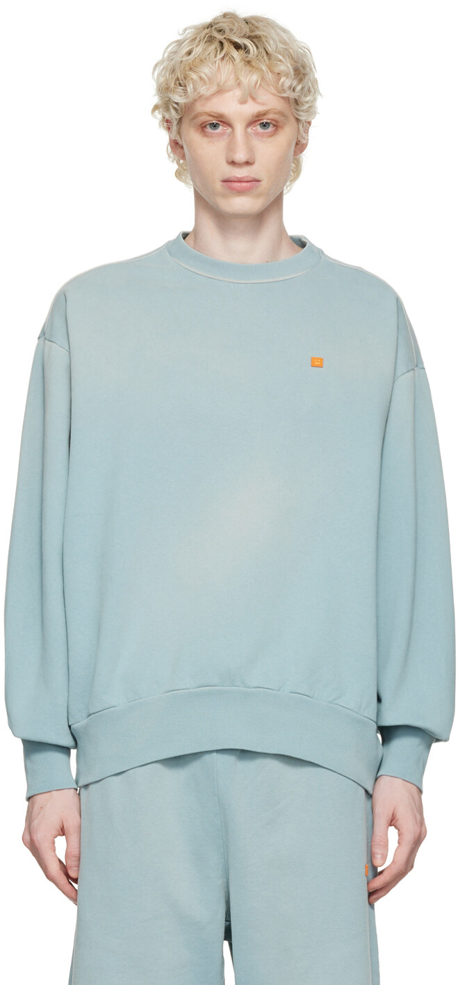 

Синий свитшот с круглым вырезом Acne Studios