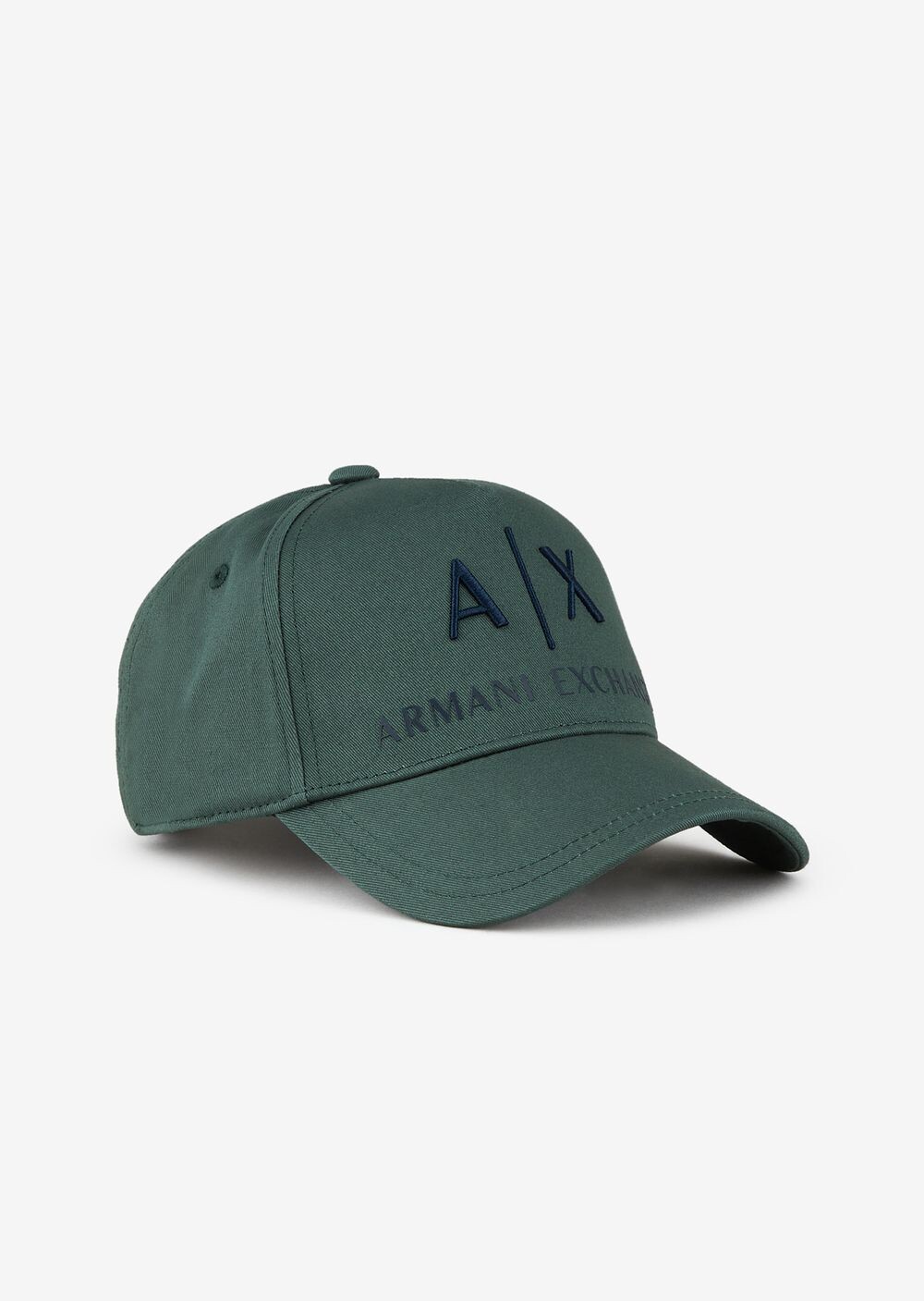 

Хлопковая бейсболка Armani Exchange, зеленый