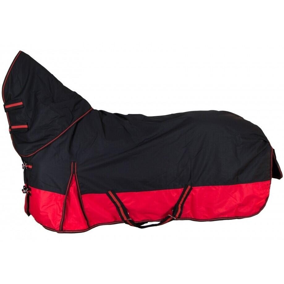 

Попона RL24 600D Basicline Full Neck 100г наполнитель зимняя, черный / красный