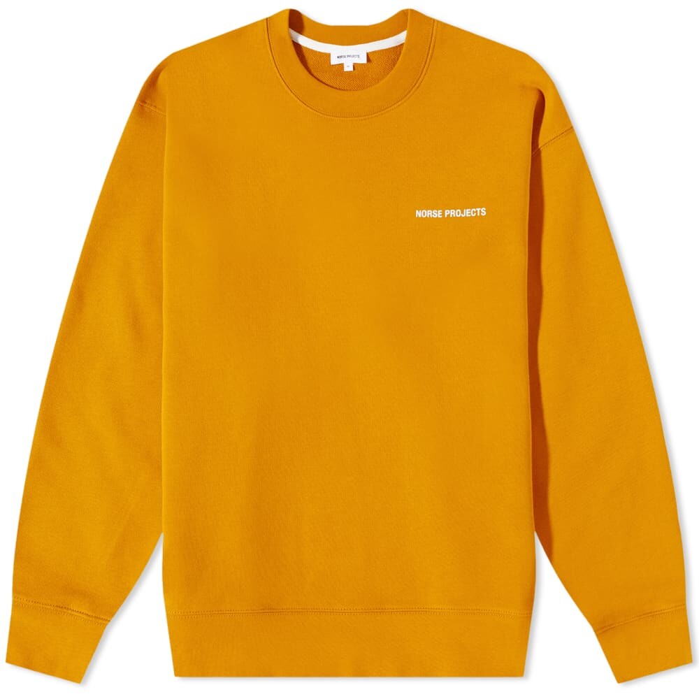 

Толстовка Norse Projects Arne Logo Crew Sweat, Оранжевый