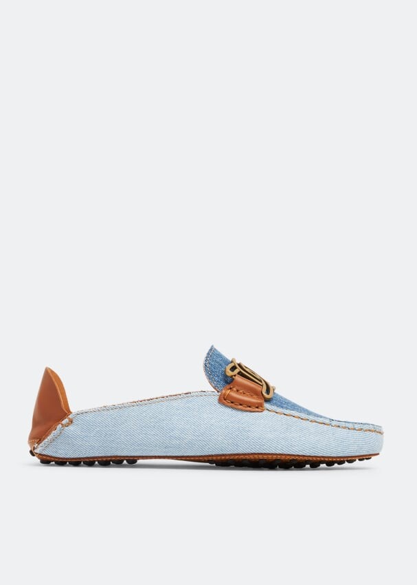 

Слиперы TOD'S Gommino denim slippers, синий