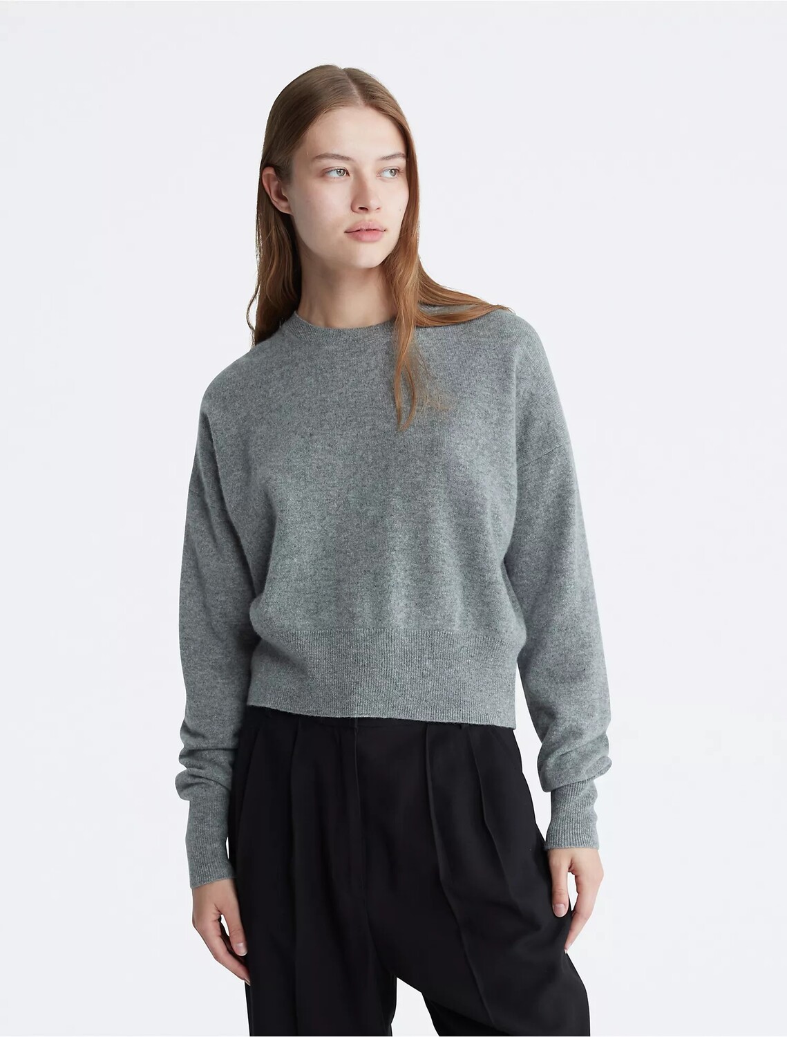

Свитер Calvin Klein Cashmere Crewneck, серый