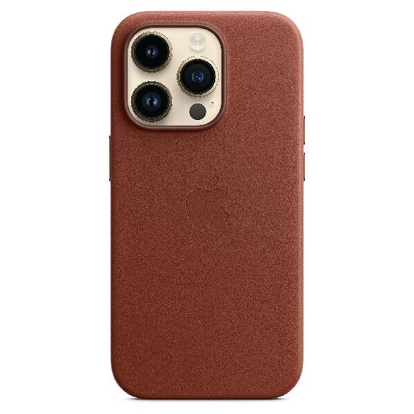 

Чехол кожаный Apple iPhone 14 Pro с MagSafe, umber, Коричневый