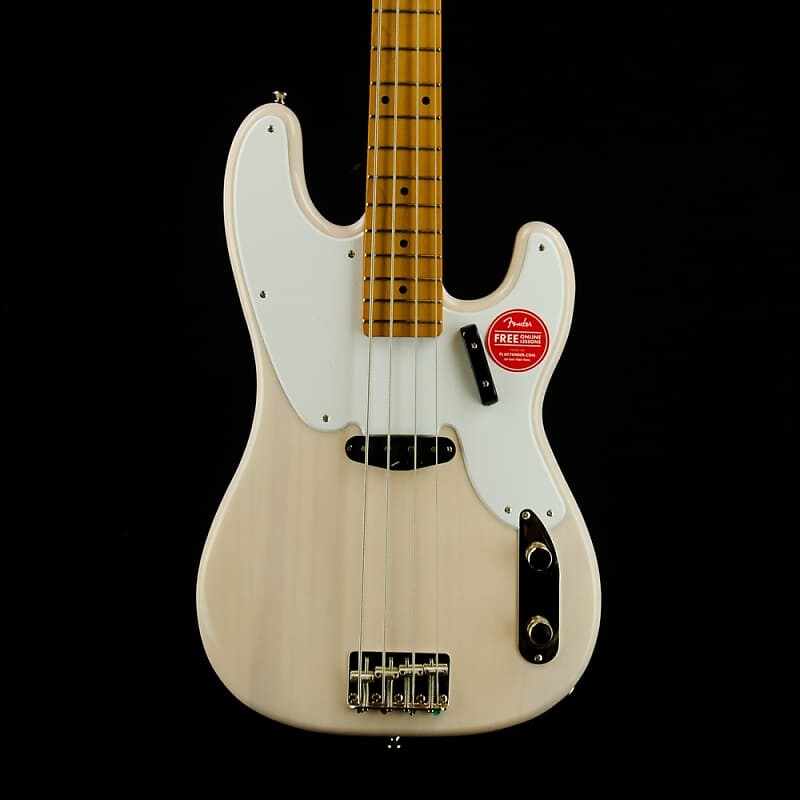 

Squier Classic Vibe '50s Precision Bass, кленовый гриф, белый блонд 0374500501