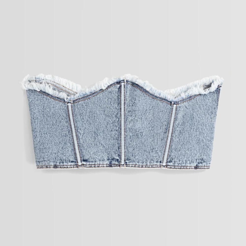 

Корсет Bershka Denim, синий