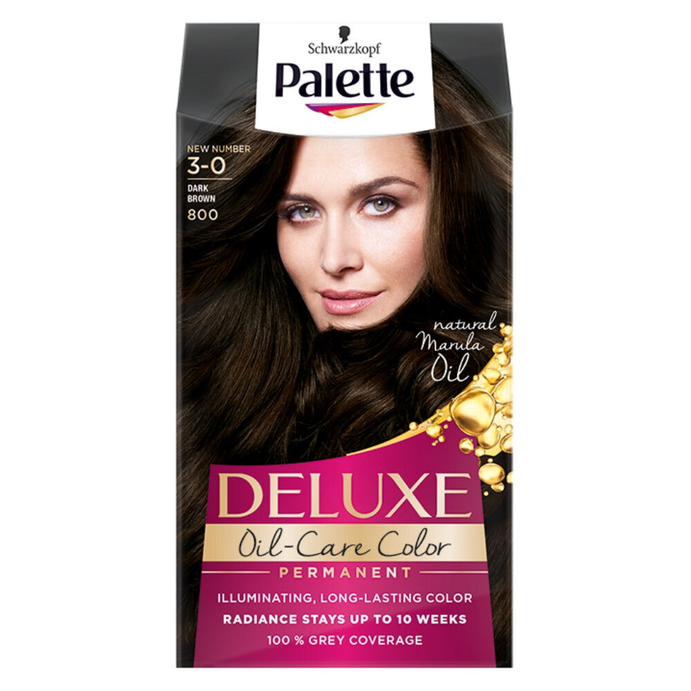 

Palette Стойкая краска для волос Deluxe Oil-Care Color с микромаслами 800 (3-0) Темно-русый