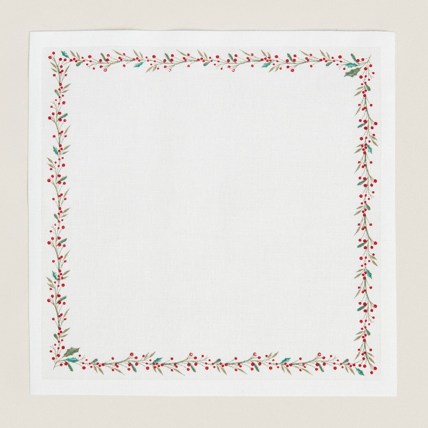

Рулон салфеток Zara Home Of Reusable Christmas, 20 x 20 см, 20 предметов, белый