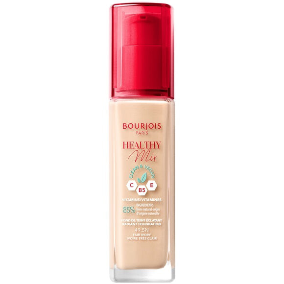 

Bourjois Healthy Mix Clean веганский сияющий тональный крем 49.5 Fair Ivory 30мл