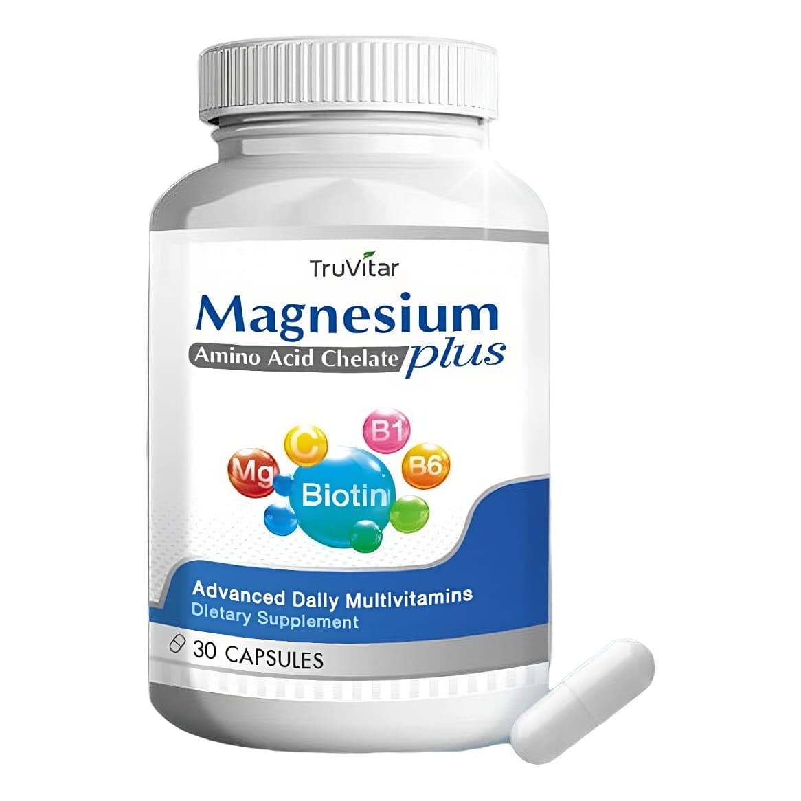 цена Мультивитамины TruVitar Magnesium Plus, 30 капсул