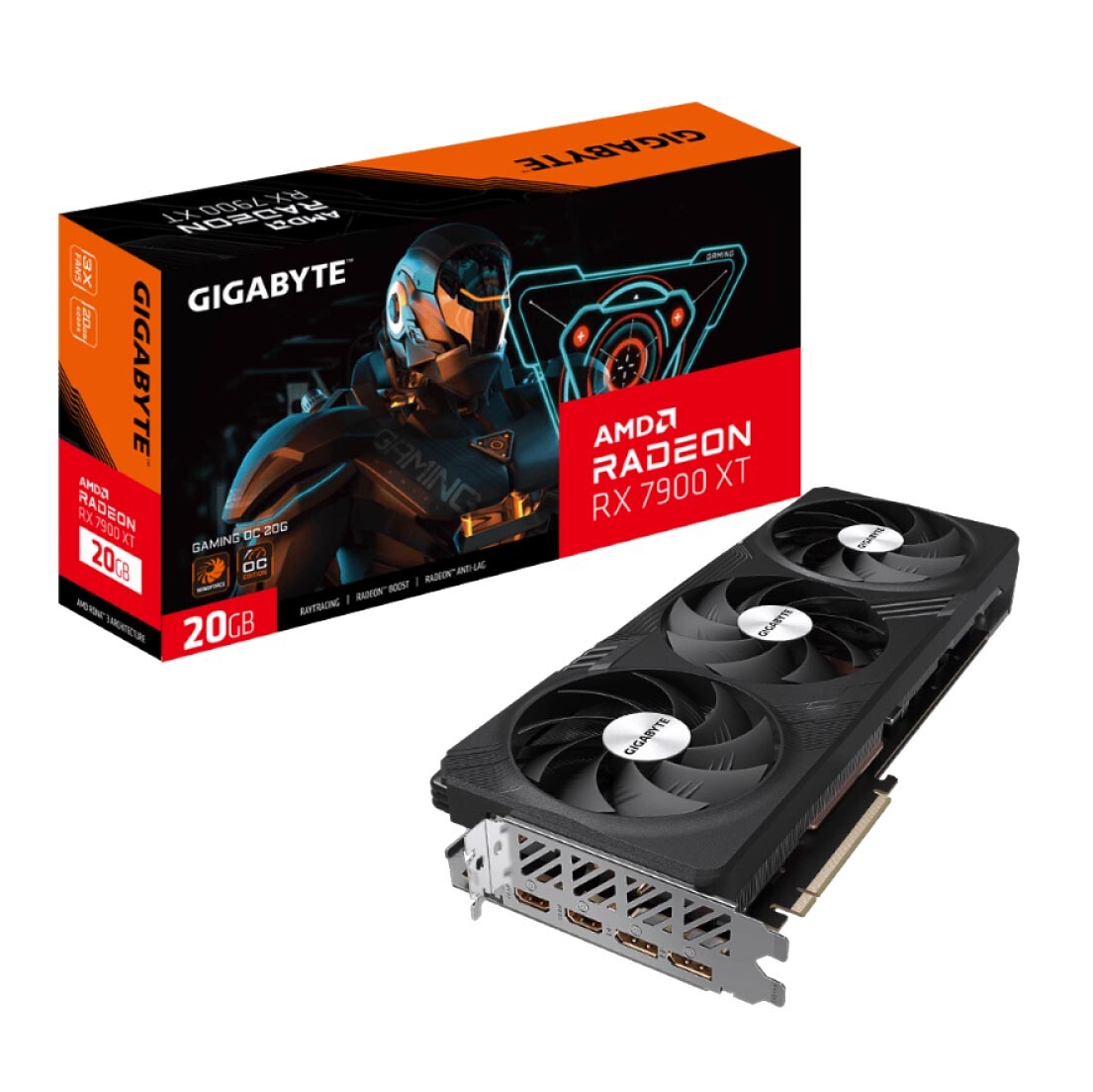 

Видеокарта Gigabyte RX7900 XT Gaming OC, 20 Гб, GV-R79XTGAMING OC-20GD