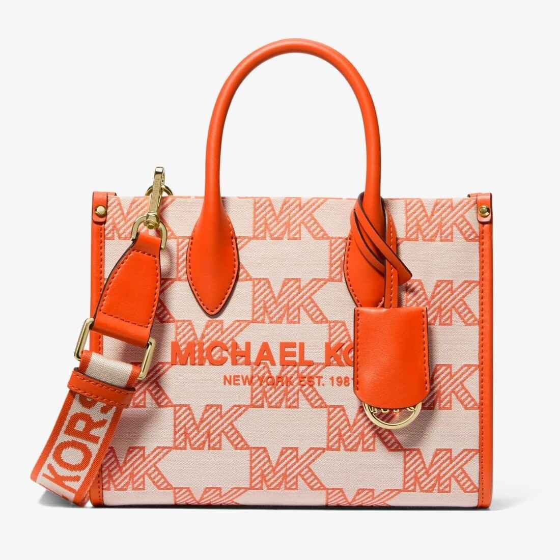 

Сумка Michael Michael Kors Mirella Small Logo Jacquard, оранжевый