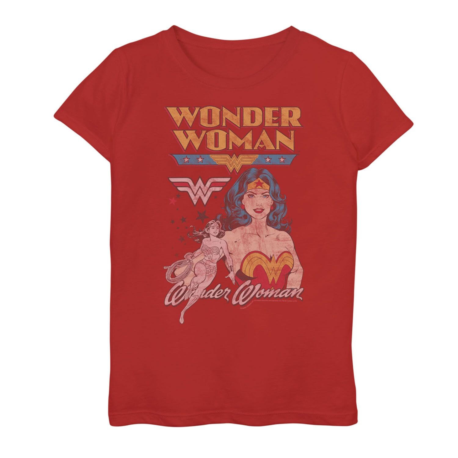 

Винтажная футболка для девочек DC Comics Wonder Woman Licensed Character