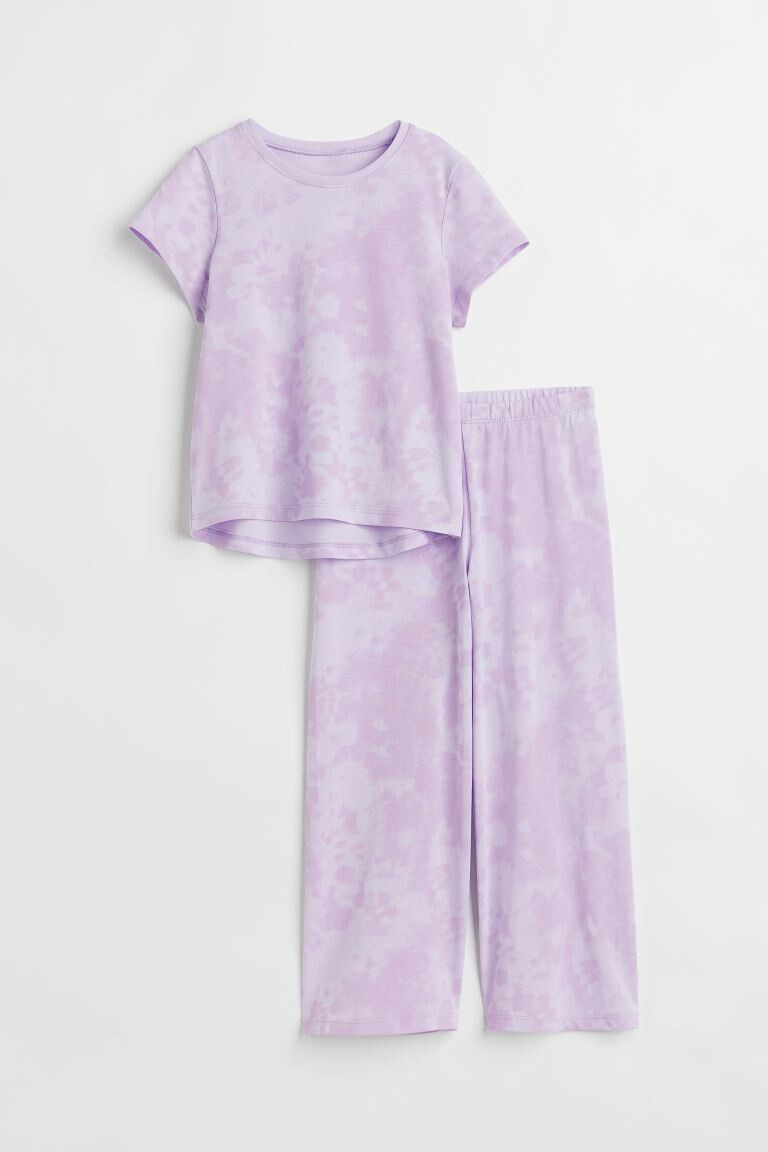 

Пижама из хлопкового трикотажа H&M