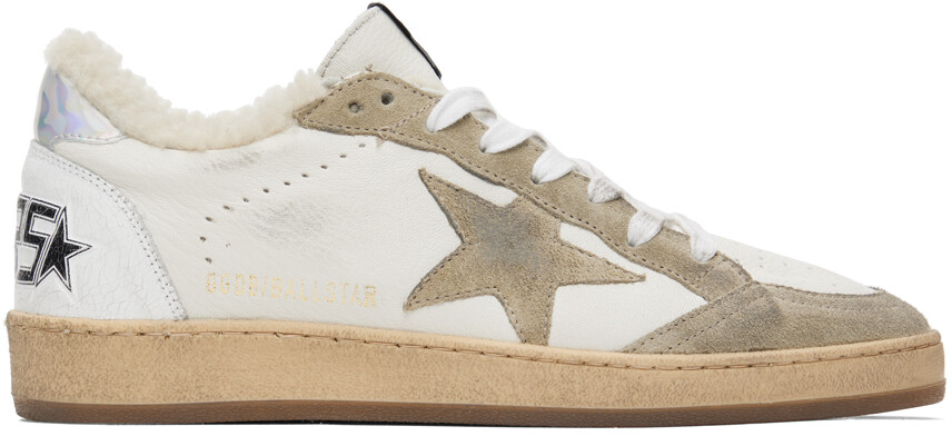 

Бело-серые кроссовки Ball Star Golden Goose
