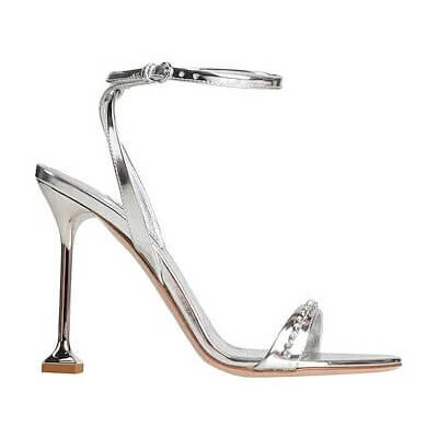 

Босоножки Miu Miu, серебристый