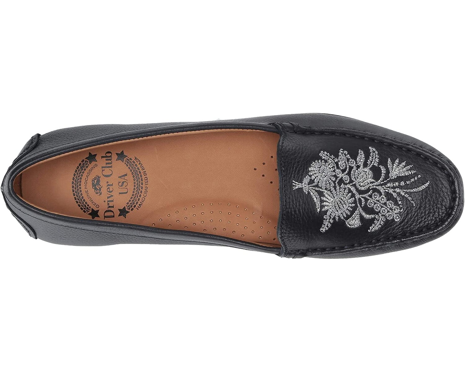 

Лоферы Women's Leather Made in Brazil Nashville Loafer Driver Club USA, синий