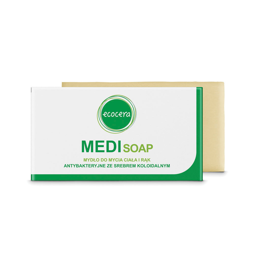 

Ecocera Мыло антибактериальное твердое с коллоидным серебром Medi Soap 100г