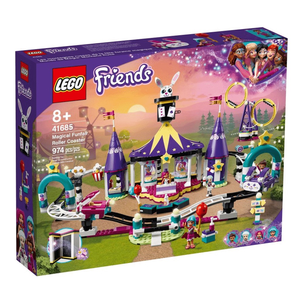 цена Конструктор LEGO Friends 41685 Американские горки на Волшебной ярмарке