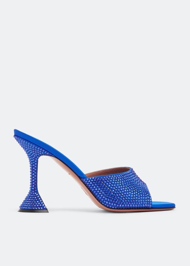

Мюли AMINA MUADDI Lupita crystal mules, синий
