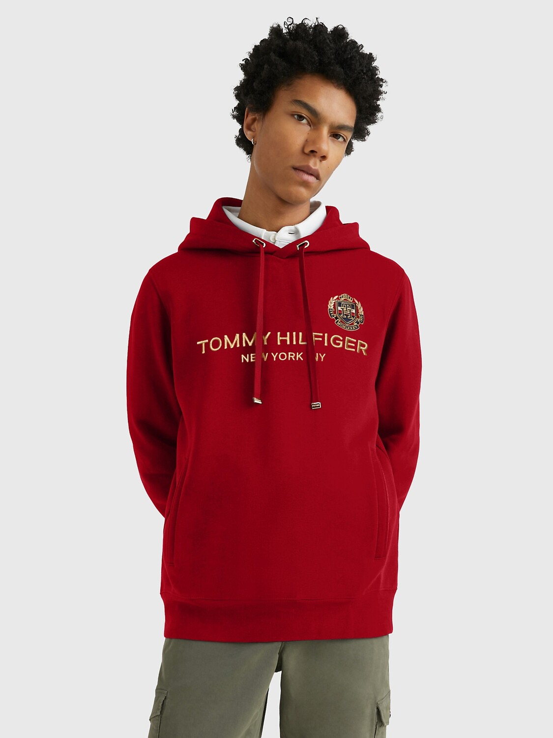 

Худи с логотипом Tommy Hilfiger, регата красная