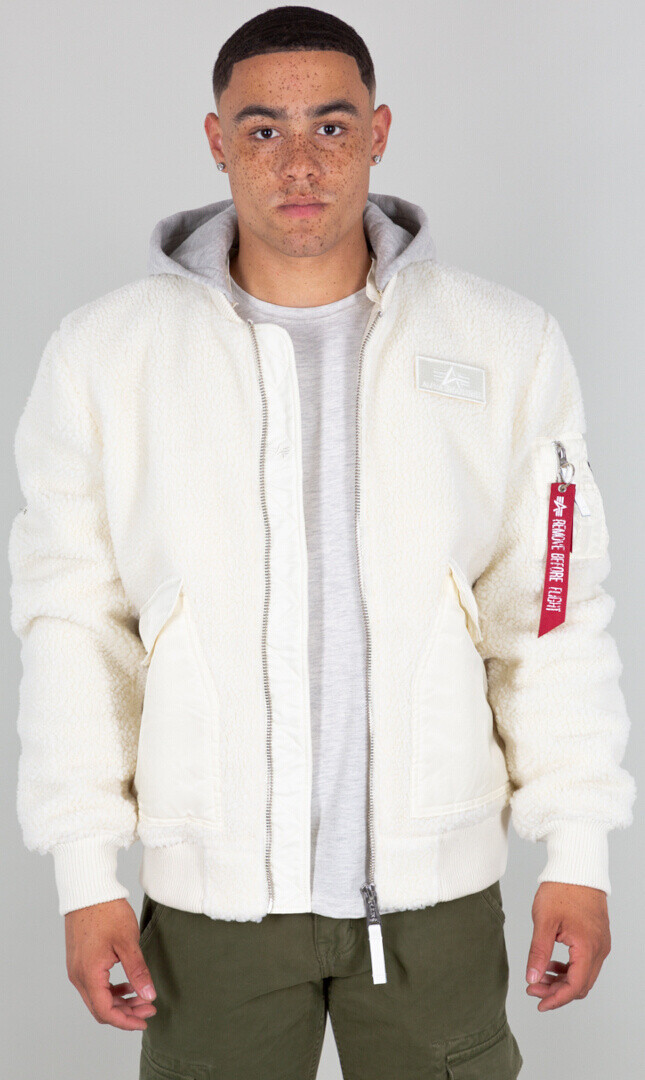 

Балахон Alpha Industries CWU Zip Teddy, белый