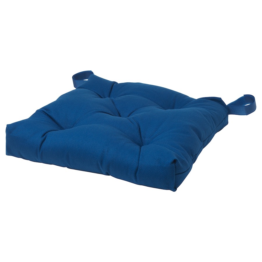 подушка для стула ikea malinda 40 35x38x7 бежевый Подушка для стула Ikea Malinda, 40/35x38x7, синий