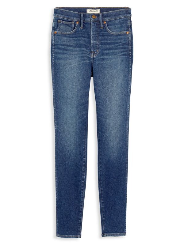 

Джинсы Cкинни до Щиколотки Madewell Winston с высокой посадкой, wash blue
