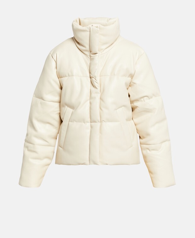

Кожаная куртка Abercrombie & Fitch, цвет Oatmeal