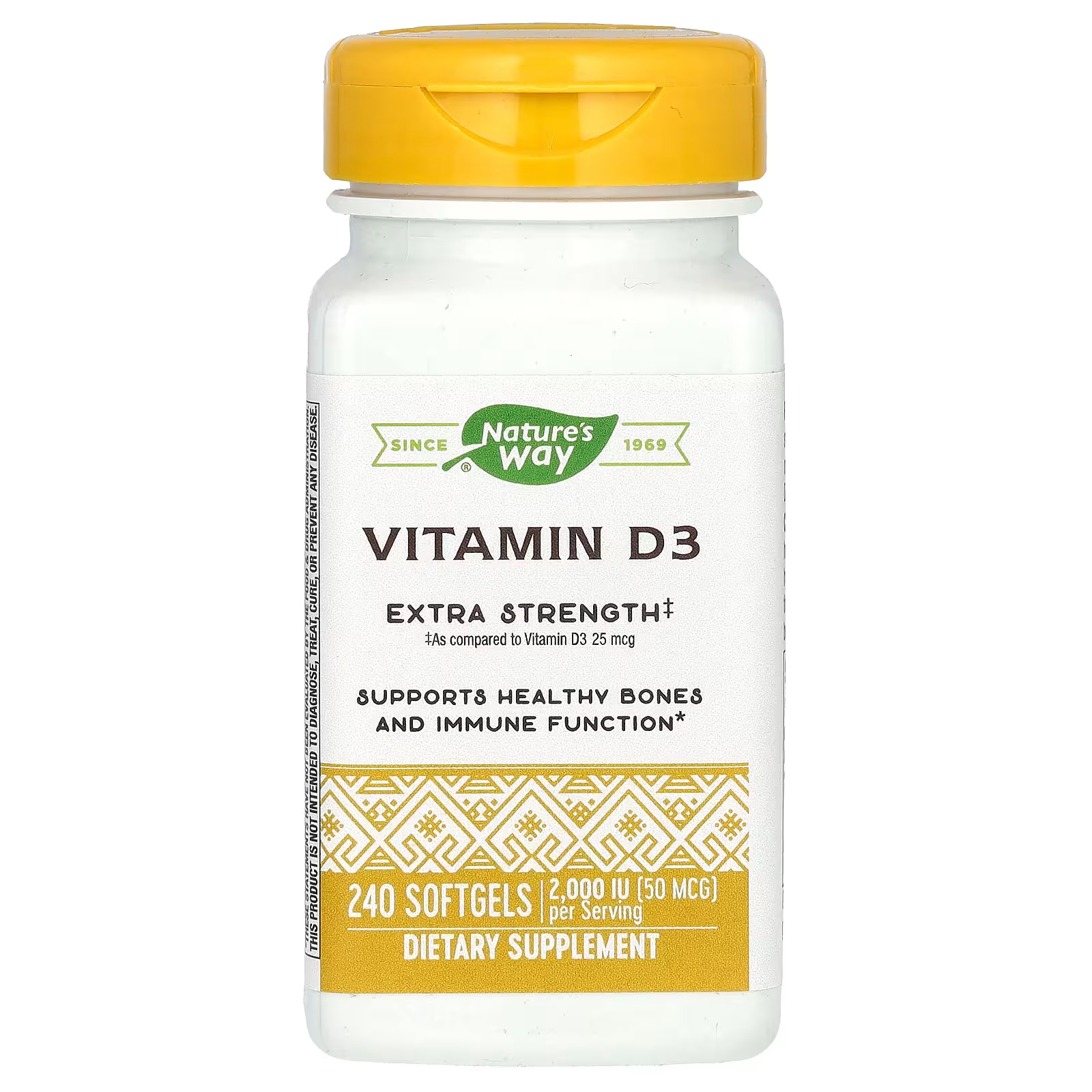 Витамин D3 Nature's Way повышенной силы, 240 мягких таблеток