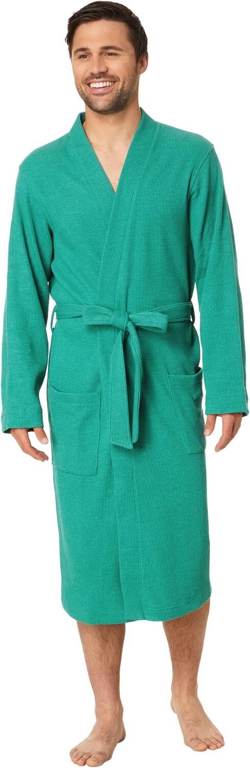 

Халат Comfort Waffle Robe Regular L.L.Bean, цвет Rustic Green Heather