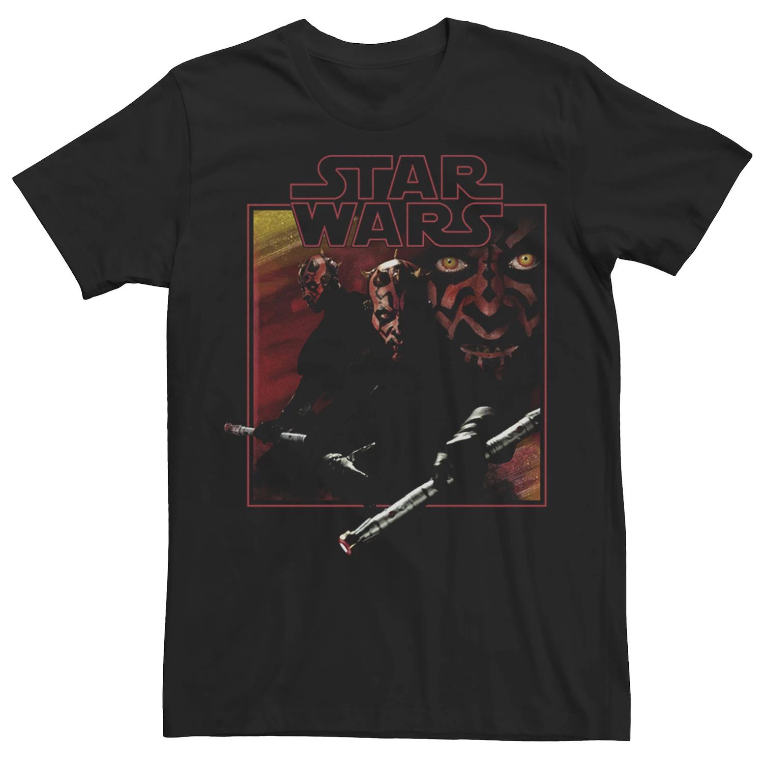 Мужская футболка с изображением портрета Дарта Мола из фильма Star Wars мужская футболка с анимацией дарта мола star wars