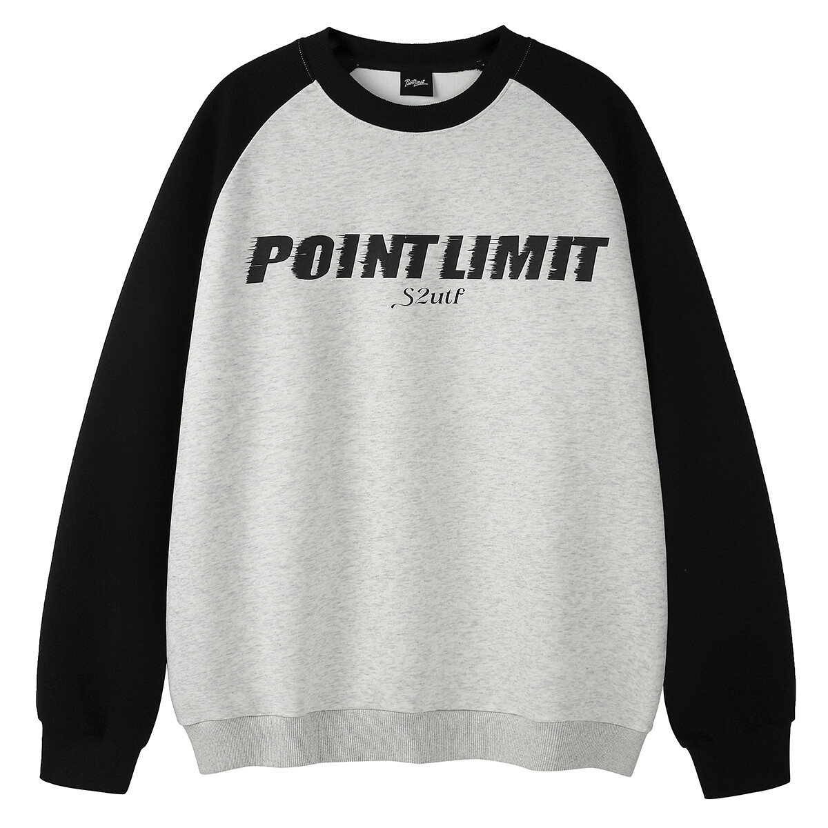 

Толстовка унисекс Pointlimit, Черный рукав и светло-серый корпус