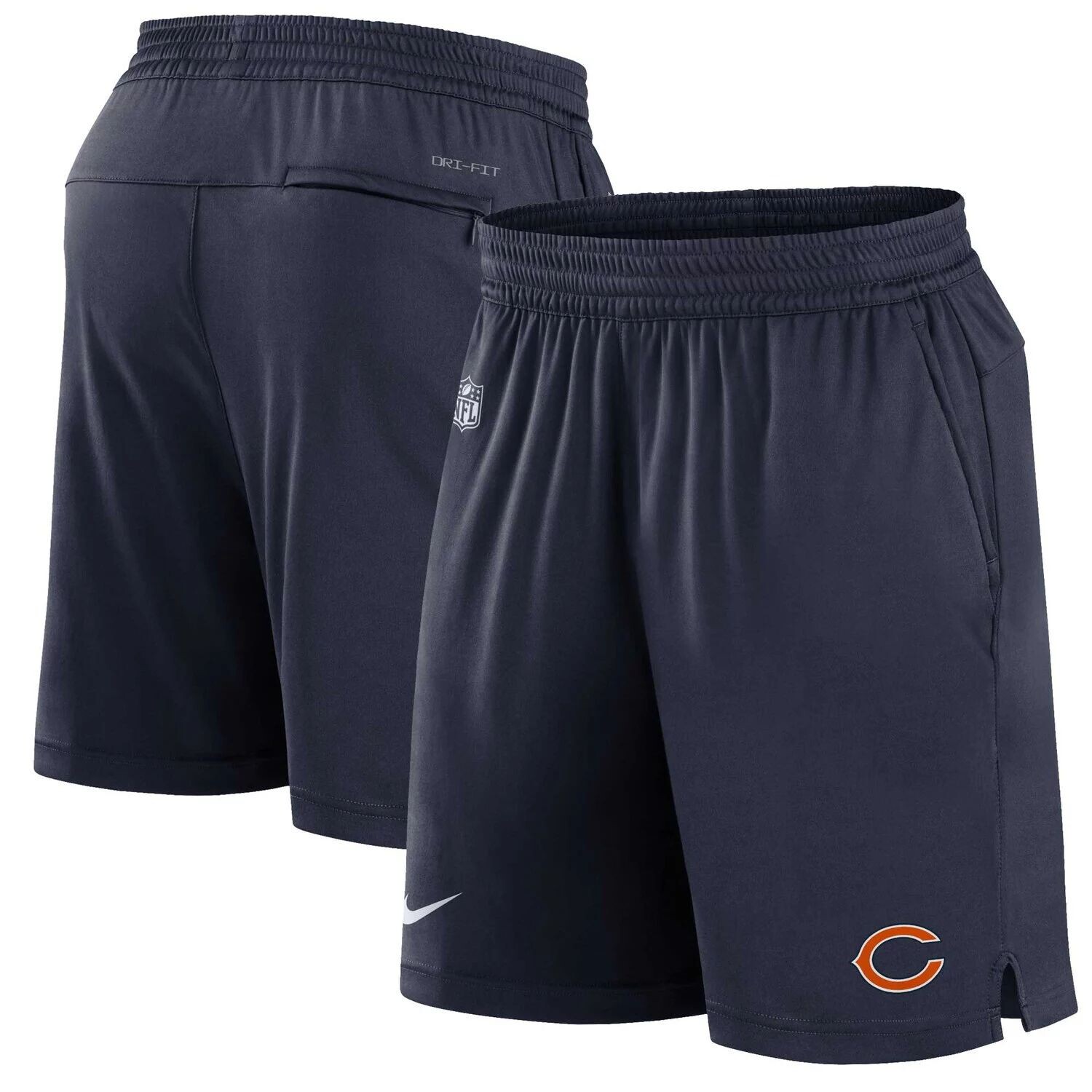 

Мужские темно-синие шорты Chicago Bears Sideline Performance Nike
