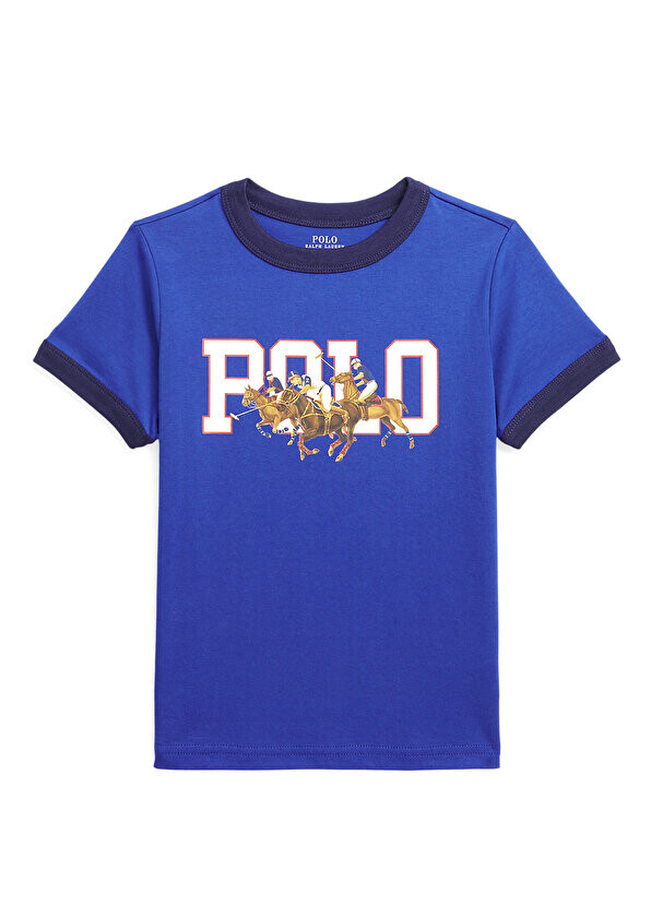 

Синяя футболка с логотипом для мальчика Polo Ralph Lauren