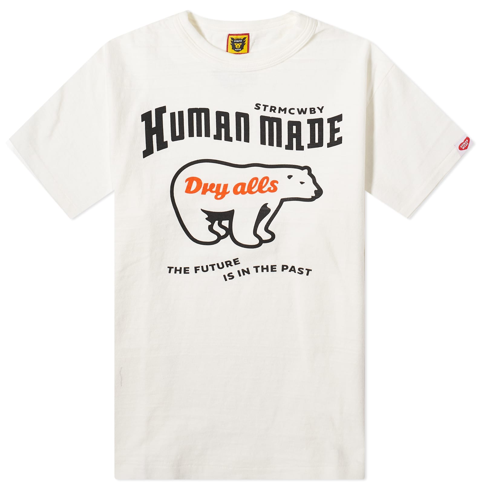 Футболка Human Made Polar Bear, белый human made sweatshirt women polar bear zip print human made hoodies for men