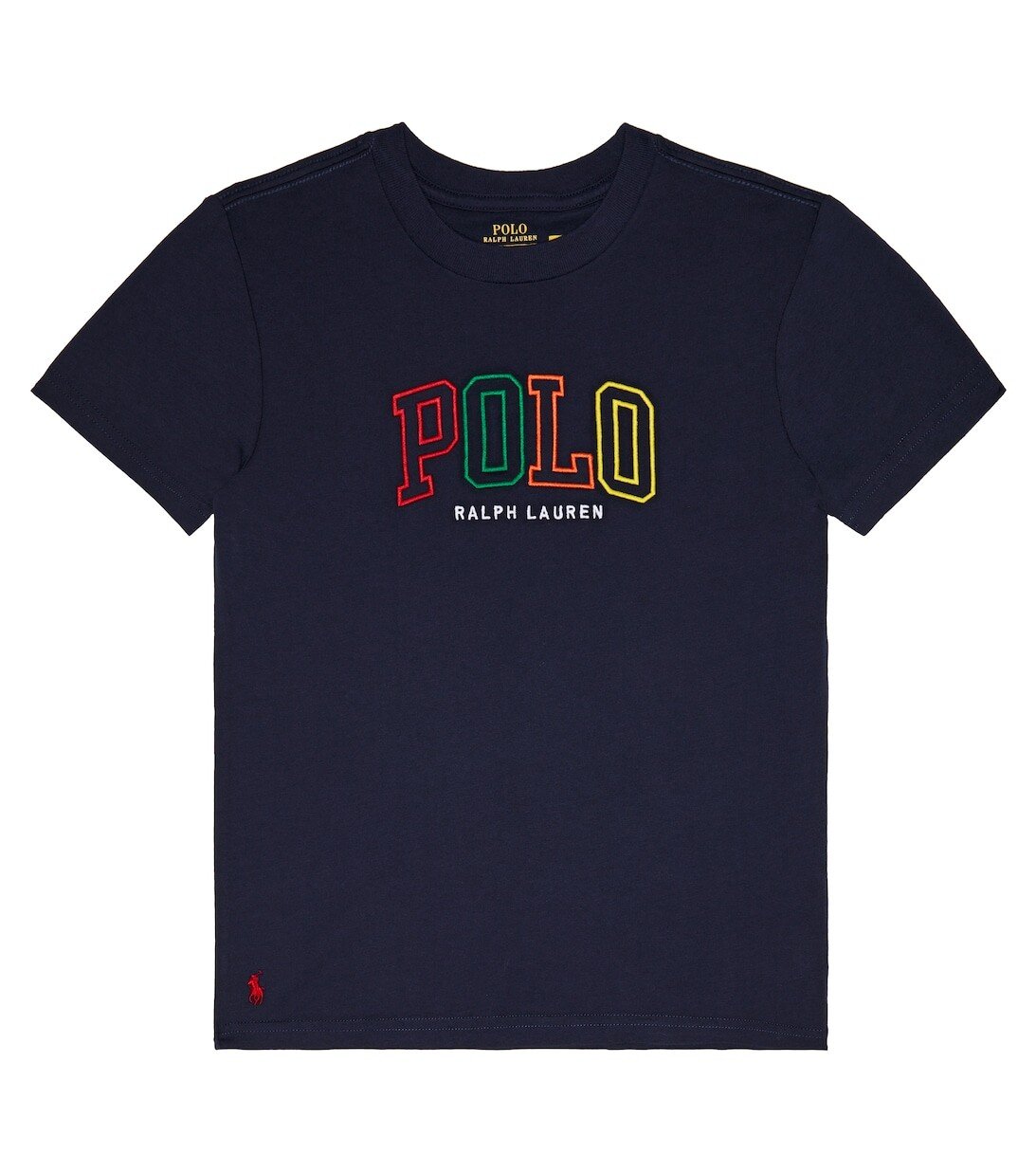 

Хлопковая футболка с логотипом Polo Ralph Lauren, синий