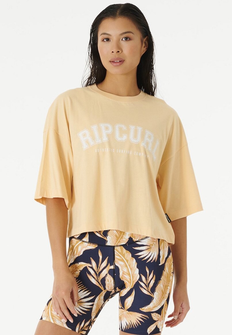 

Футболка с принтом SEACELL CROP HERITAGE Rip Curl, цвет pale dogwood