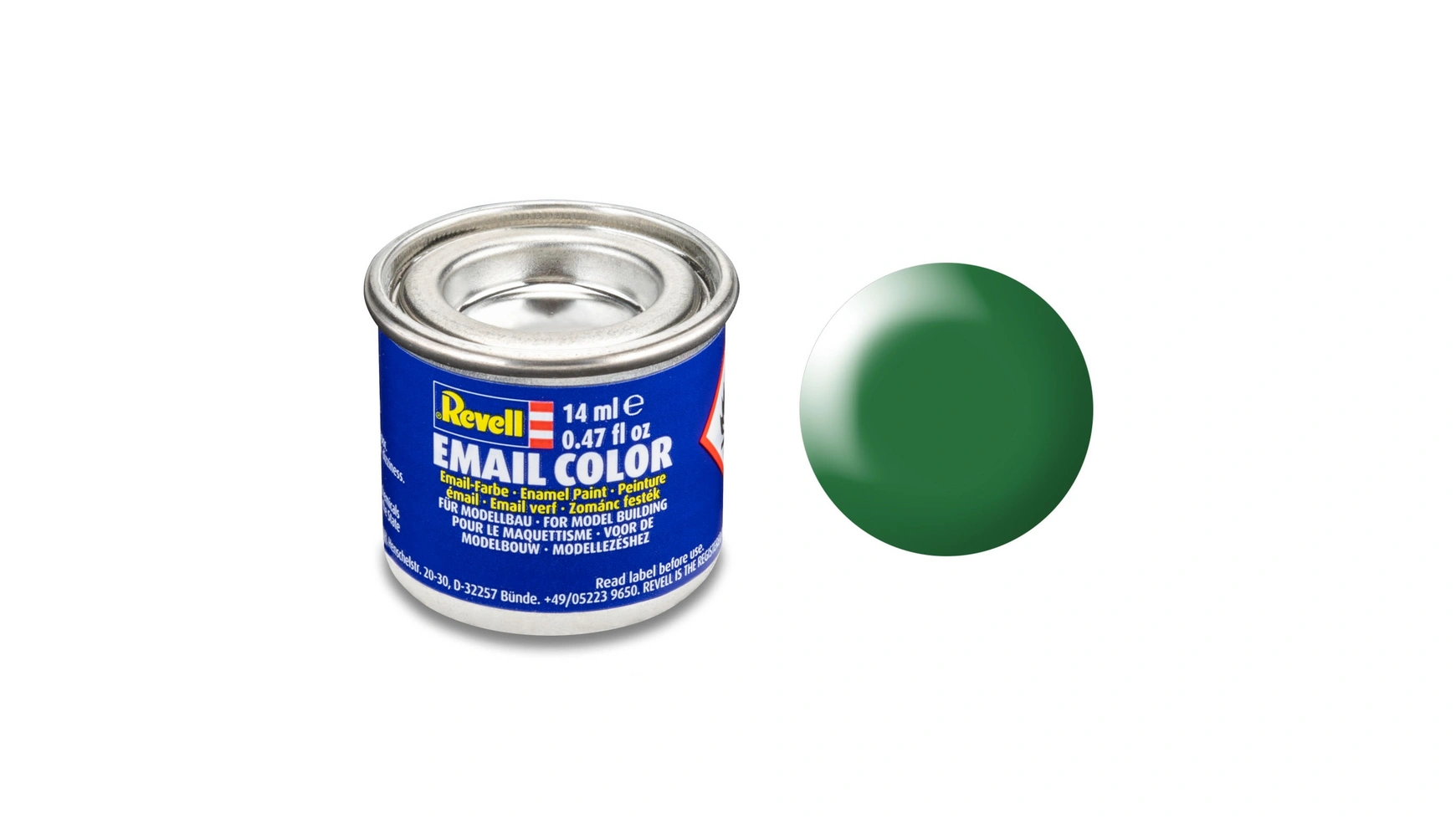 

Revell Email Color Leaf Green, полуматовый, 14 мл, RAL 6001