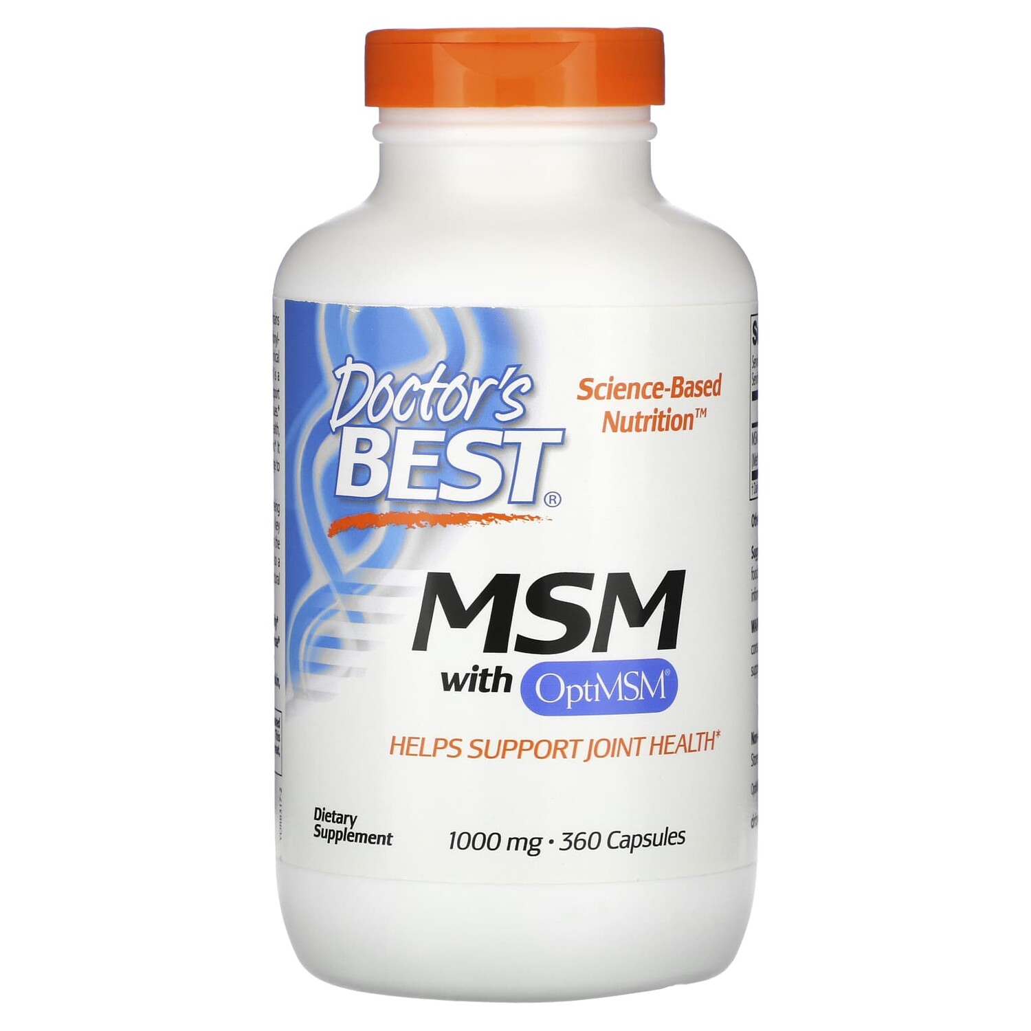 

МСМ с OptiMSM, 1000 мг, 360 капсул, Doctor's Best