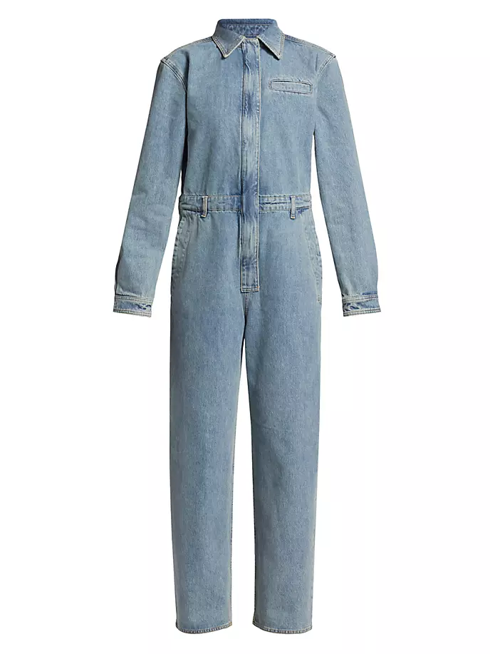 

Джинсовый комбинезон Panay Loulou Studio, цвет washed light blue