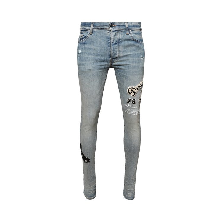 

Джинсы Amiri Dream Team Skinny Jean, цвет Clay Indigo
