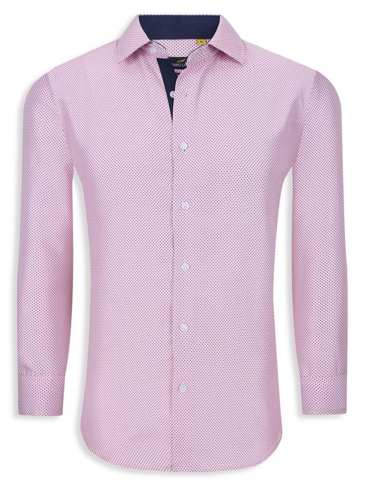

Рубашка с принтом в горошек Azaro Uomo, цвет Light Pink
