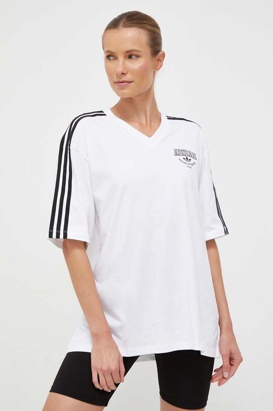 

Хлопковая футболка adidas Originals, белый