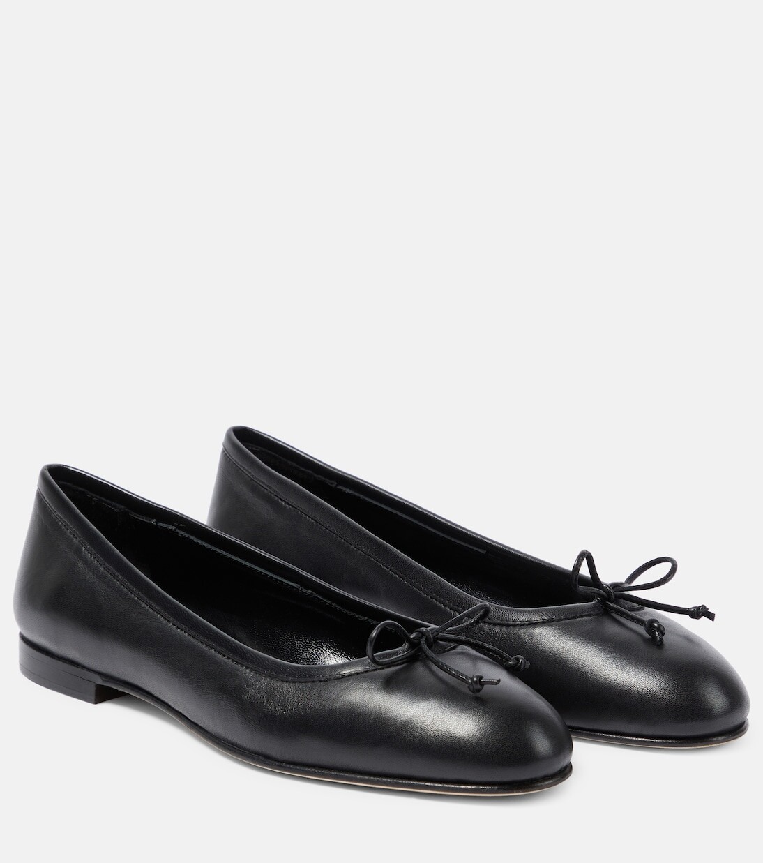 

Кожаные балетки veralli Manolo Blahnik, черный