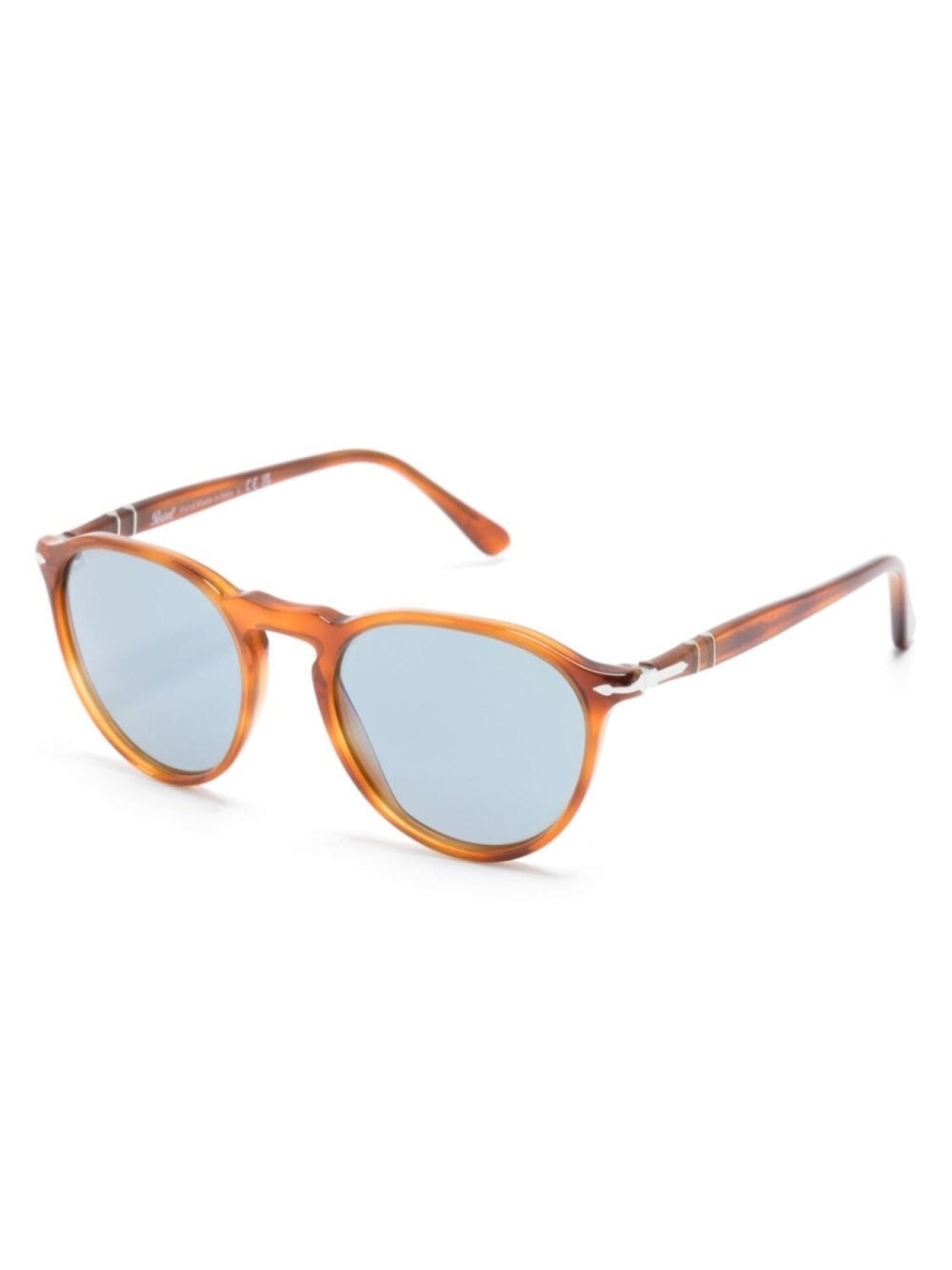 

Persol солнцезащитные очки в круглой оправе черепаховой расцветки, коричневый