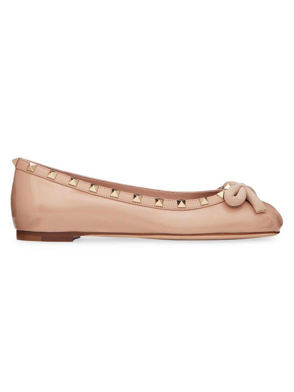 

Лакированные кожаные балетки Rockstud Valentino Garavani, роза